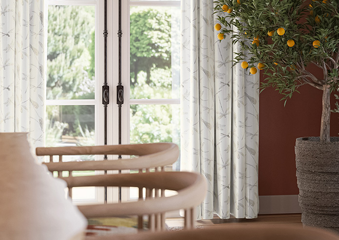 Dragonflies, Soft White - Made to Measure Curtains - Image 5